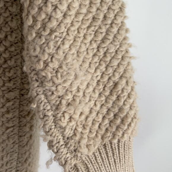 Banana Republic wool alpaca blend long line open front heavy weight cardigan M - Picture 9 of 10